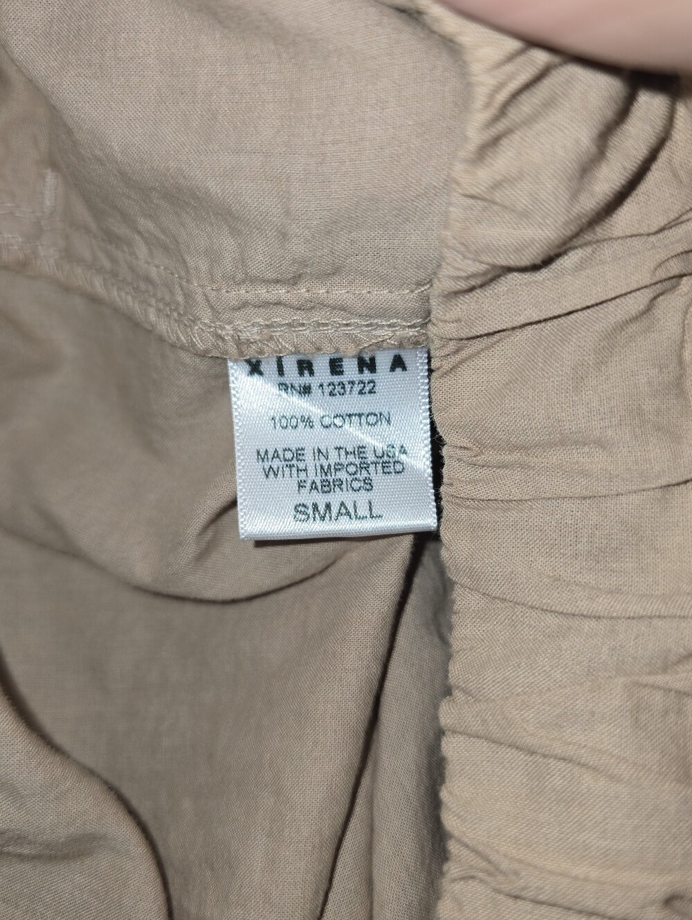 Xirena Parchment Draper Pants Cotton Poplin Small Casual Easy Slouchy - Picture 6 of 7